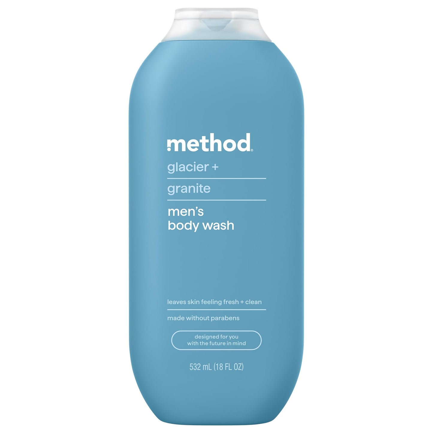 Method Men Body Wash, Glacier + Granite, Paraben and Phthalate Free, 18 fl oz (Pack of 1)