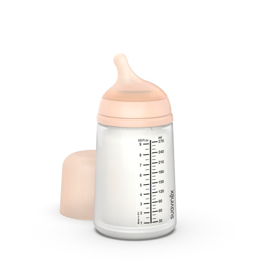 BIBERON ANTICOLICO 270ML FLU MEDIO "LACTANCIA ZERO" SUAVINEX