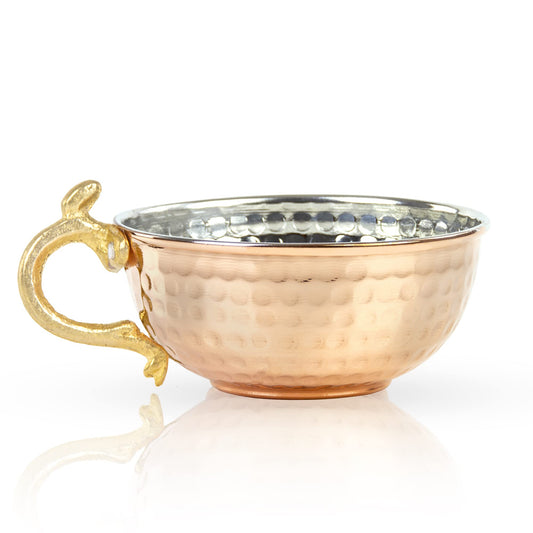 JAIRESTONE - tazón y taza de afeitar de cobre – Tazón de afeitar martillado a mano turco – Soporte de afeitar y cepillo para polvo – Taza de afeitar tradicional – tazón de espuma para afeitar –
