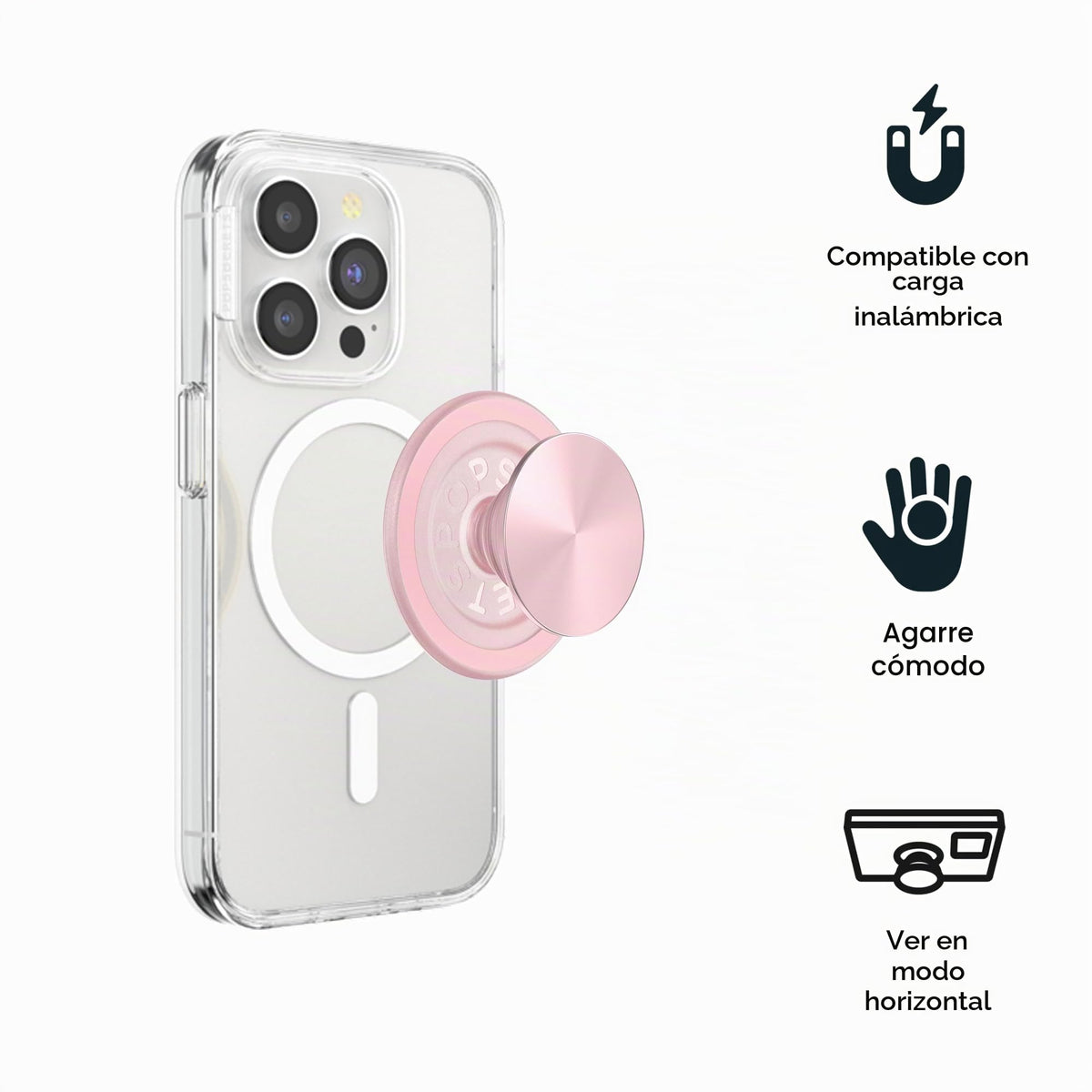 Soporte PopSockets PopGrip MagSafe Magnético Intercambiable para iPhone