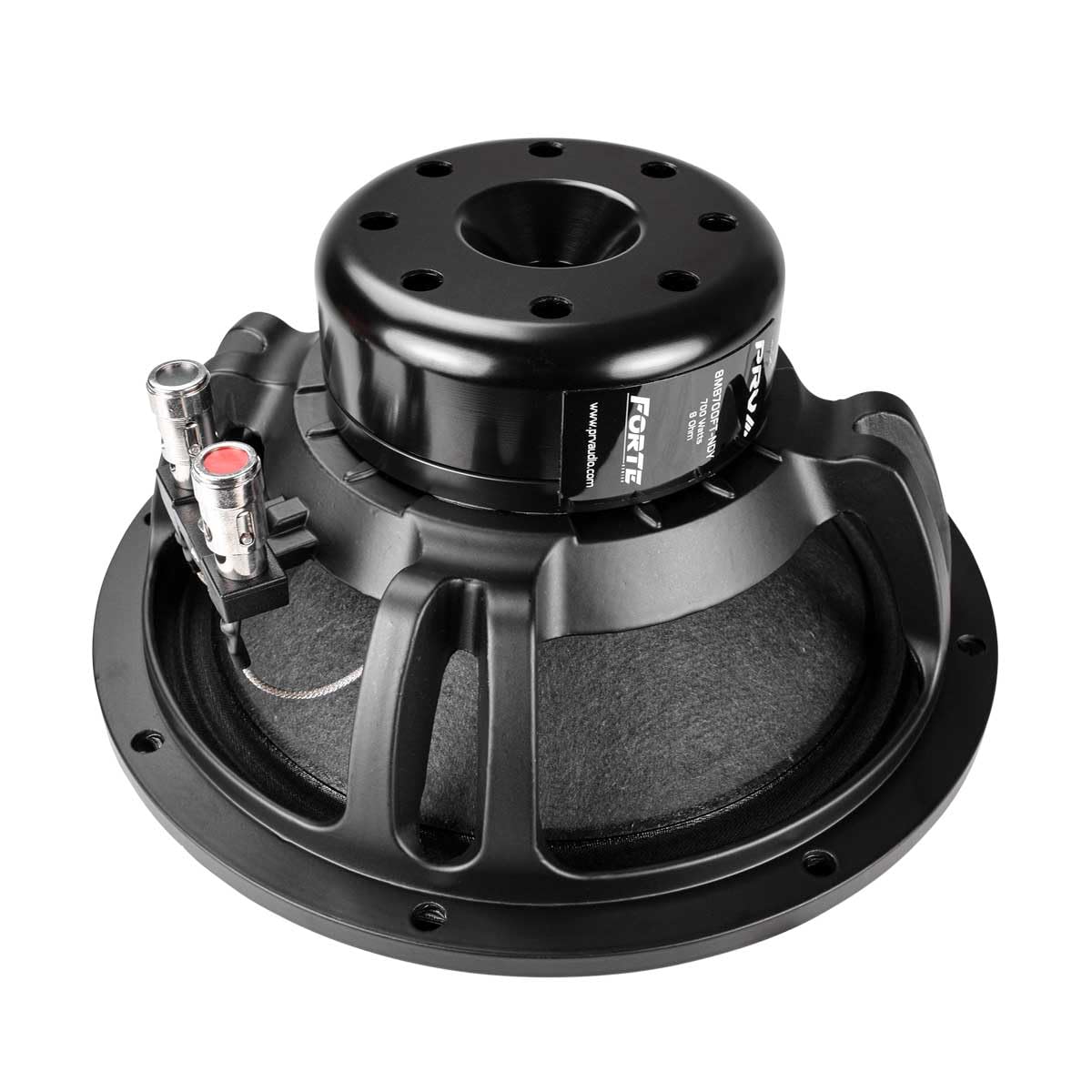 PRV AUDIO - Altavoz de Bajo Medio de 8 Pulgadas 8MB700FT-NDY 8 Ohmios Altavoz de Neodimio con 700 Vatios de Potencia RMS, Audio Profesional de Alta Excursión Neo Bajo Medio (Simple), Color Negro