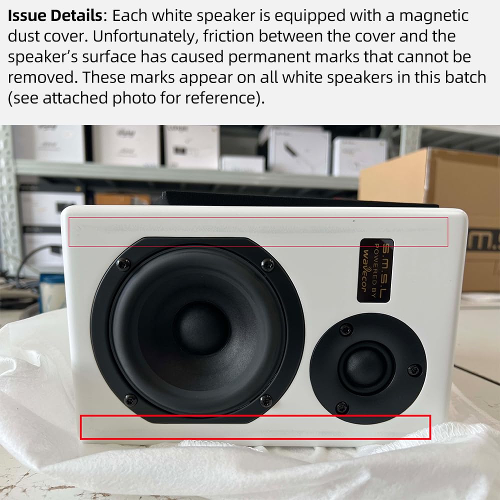 Altavoces de Estantería S.M.S.L Blanco con Controladores Wavecor Personalizados 100W