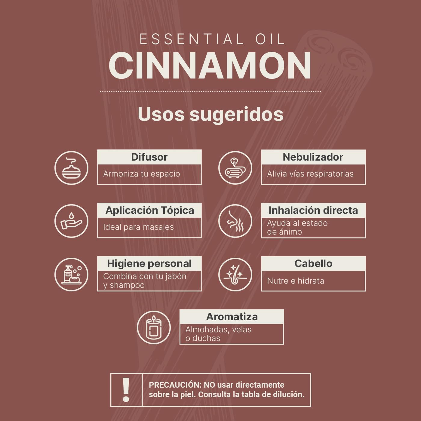 Aceite Esencial B Life Canela Ingredientes Puros Aromalogía 50 ml