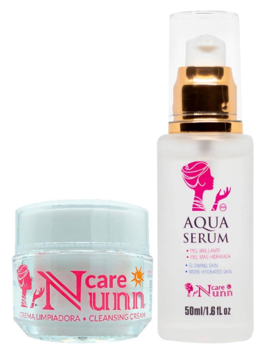 AQUA SERUM Y CREMA FACIAL HIDRATANTE NUNN C BY INTENZA