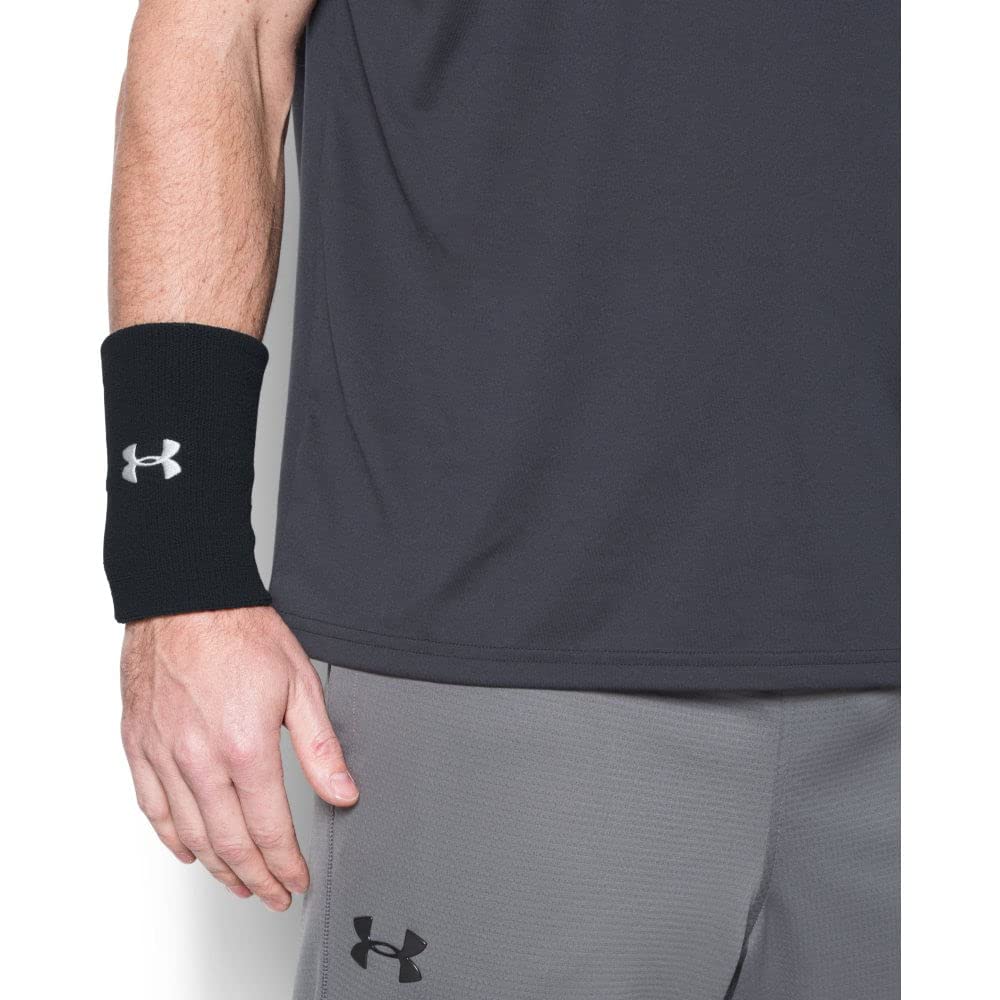 Muñequera Under Armour Negra Unitalla para Entrenamiento