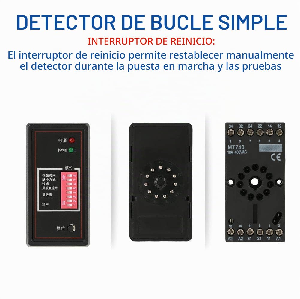 Detector de Sensor de Seguridad Oumefar PD132 para Acceso de Estacionamiento Vehicular Inductivo
