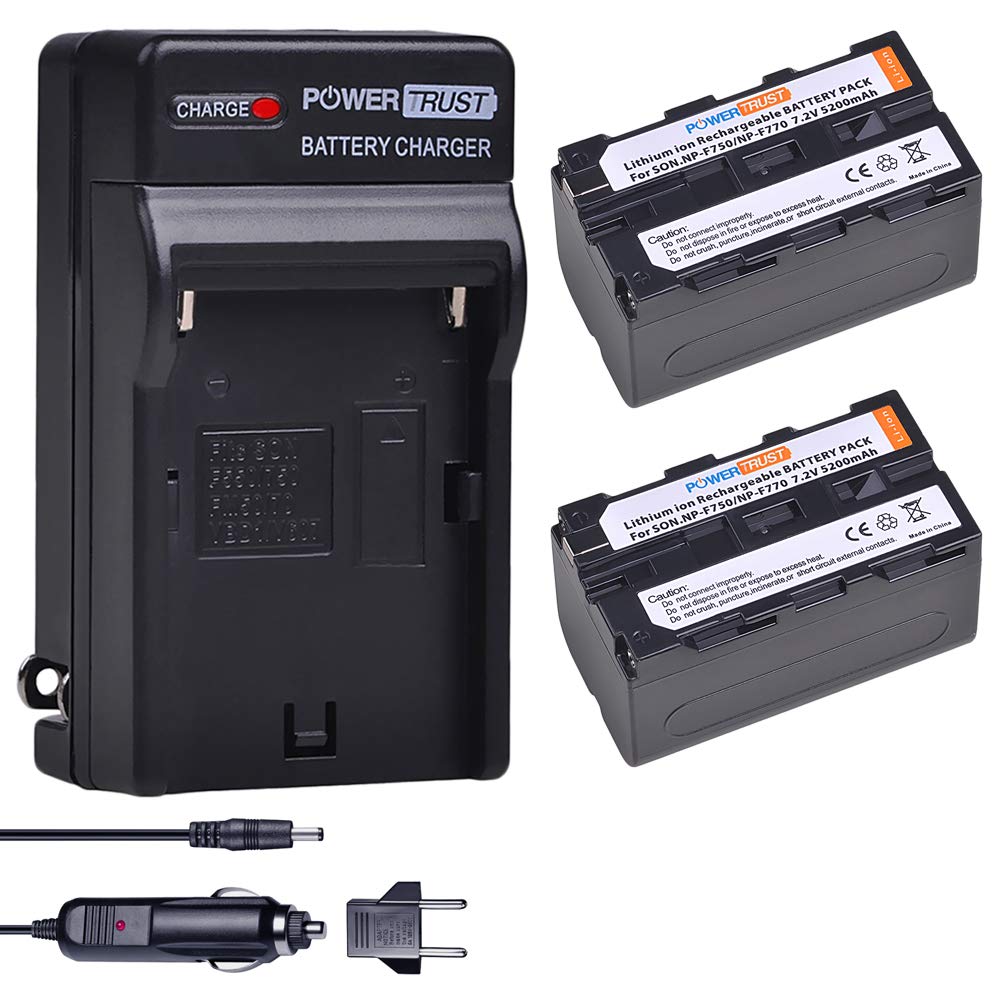 Batería PowerTrust Sony Negra 5200 mAh 2 Unidades