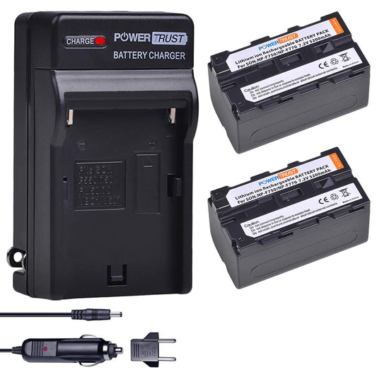 Batería PowerTrust Sony Negra 5200 mAh 2 Unidades
