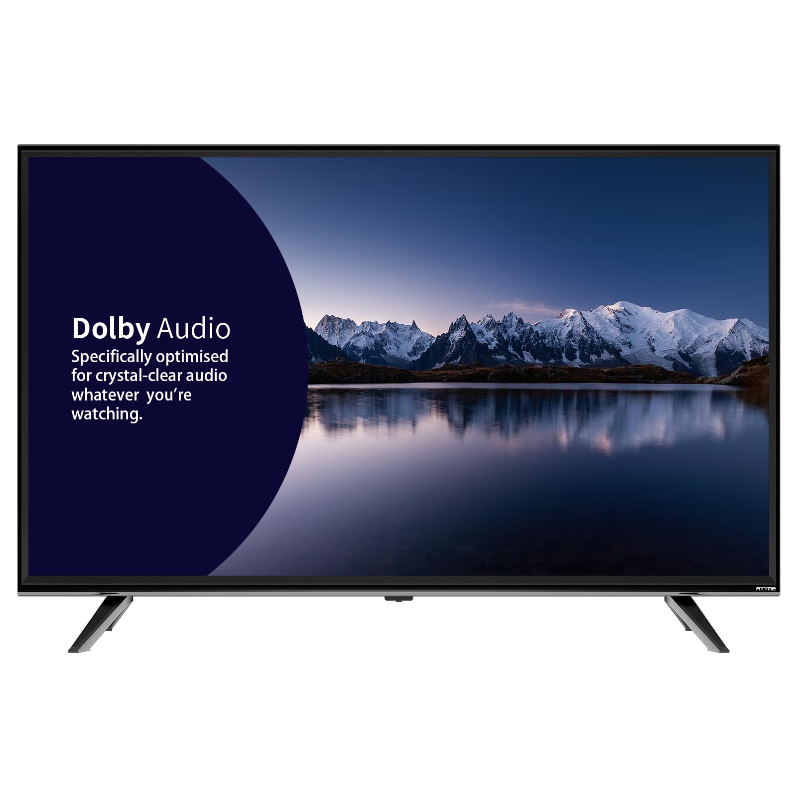ATYME 40 pulgadas clase 60Hz 1080p FHD LED visualización plana 1 USB 3 HDMI 1 VGA ARC Dual Channel 8 W Altavoces Monitor Televisión 400AM7HD