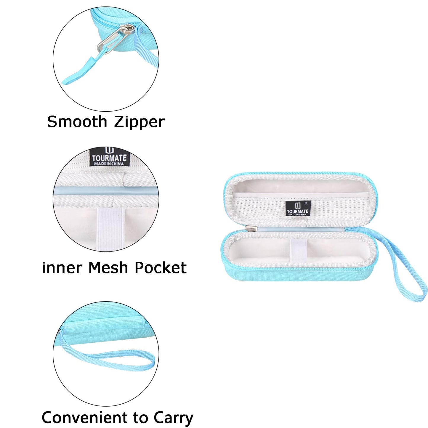 Tourmate Estuche de Almacenamiento para Areyzin Impermeable Bikini Trimmer Mujeres Maquinilla de Afeitar Eléctrica (Solo Estuche)