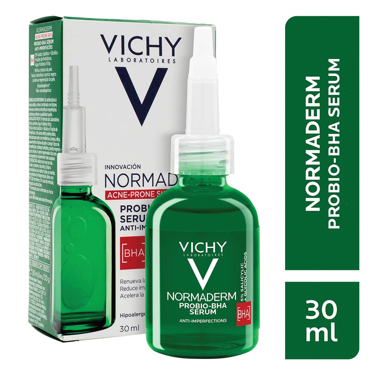 Serum PROBIO-BHA Anti-Imperfecciones Vichy Normaderm 30 ml + Ha epidermic filler: serum anti arrugas de acido hialuronico