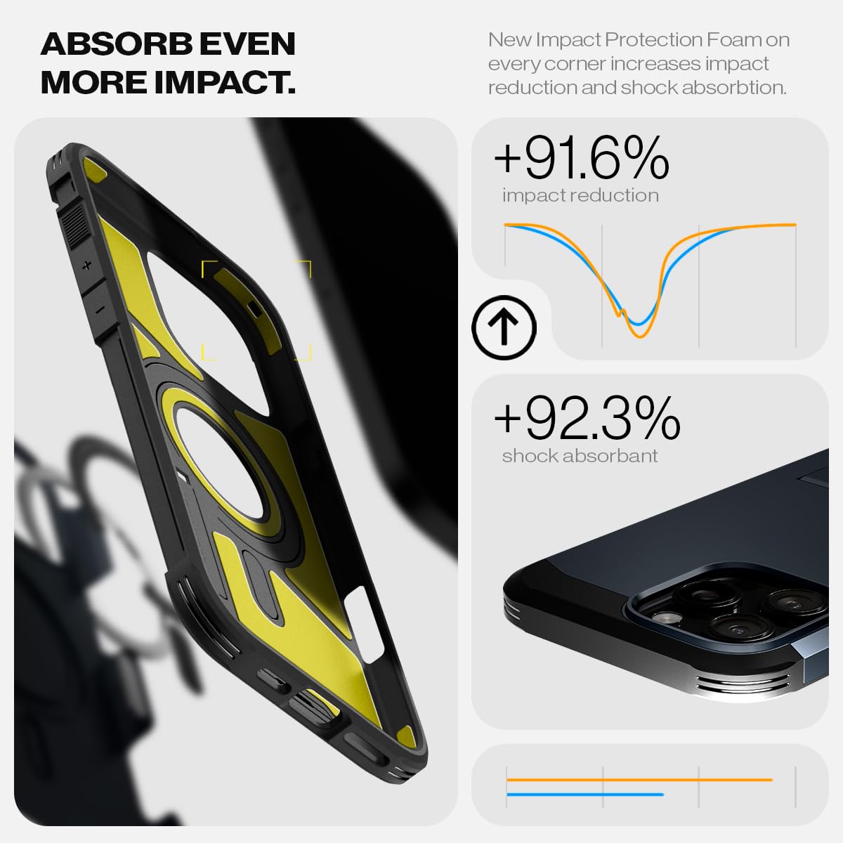Funda Spigen Tough Armor (AI) MagFit Compatible con iPhone 16 Pro [Soporte] [Protección de Grado Militar], Compatible con MagSafe - Metal Slate