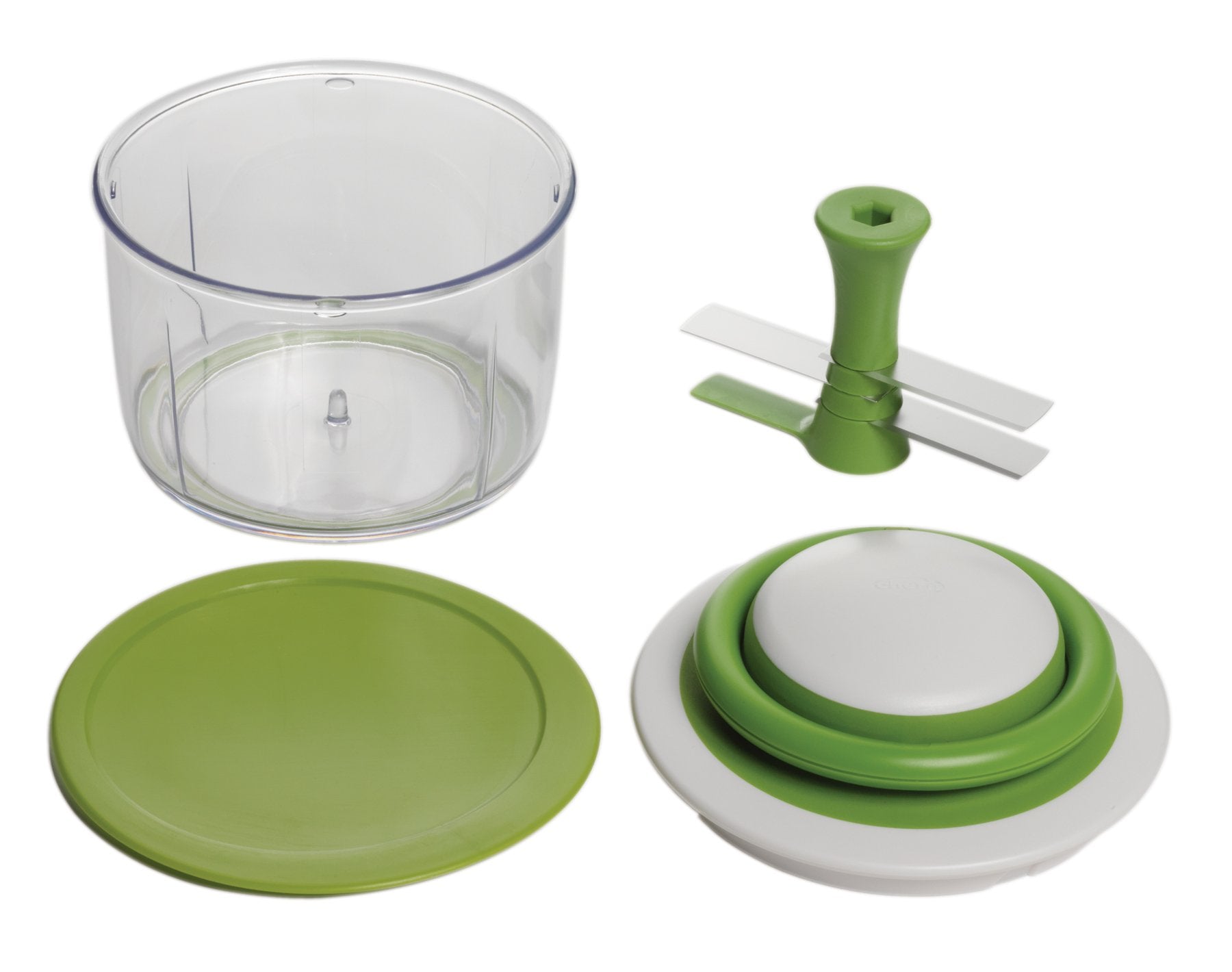 Chef'n VeggiChop - Picadora Manual de Alimentos, Cereza, 1