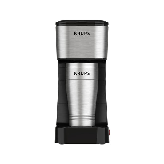 KRUPS Cafetera Personal To Go, tu café en cualquier lugar en todo momento, ideal para uso personal con termo portátil, capacidad 400 ml,KM206D50