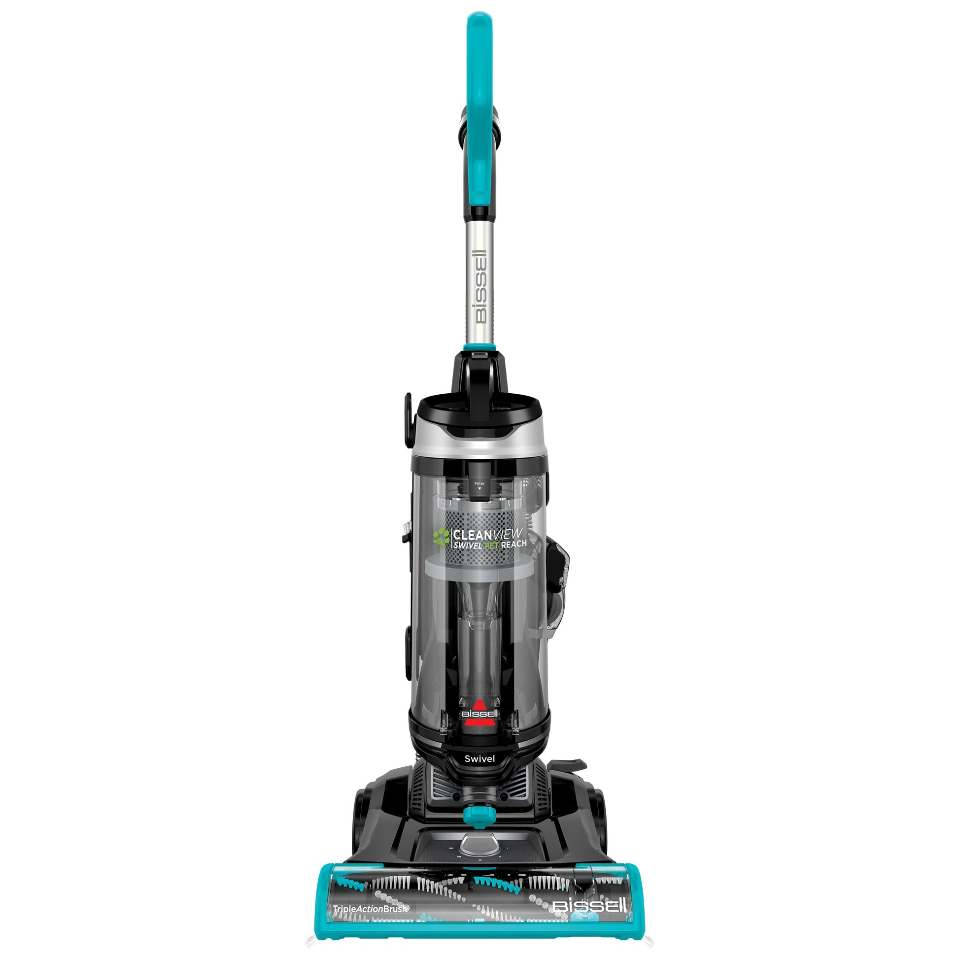Bissell CleanView - Aspiradora giratoria para Mascotas de tamaño Completo, con Varilla de liberación rápida y dirección giratoria, 3198A, el Color Puede Variar