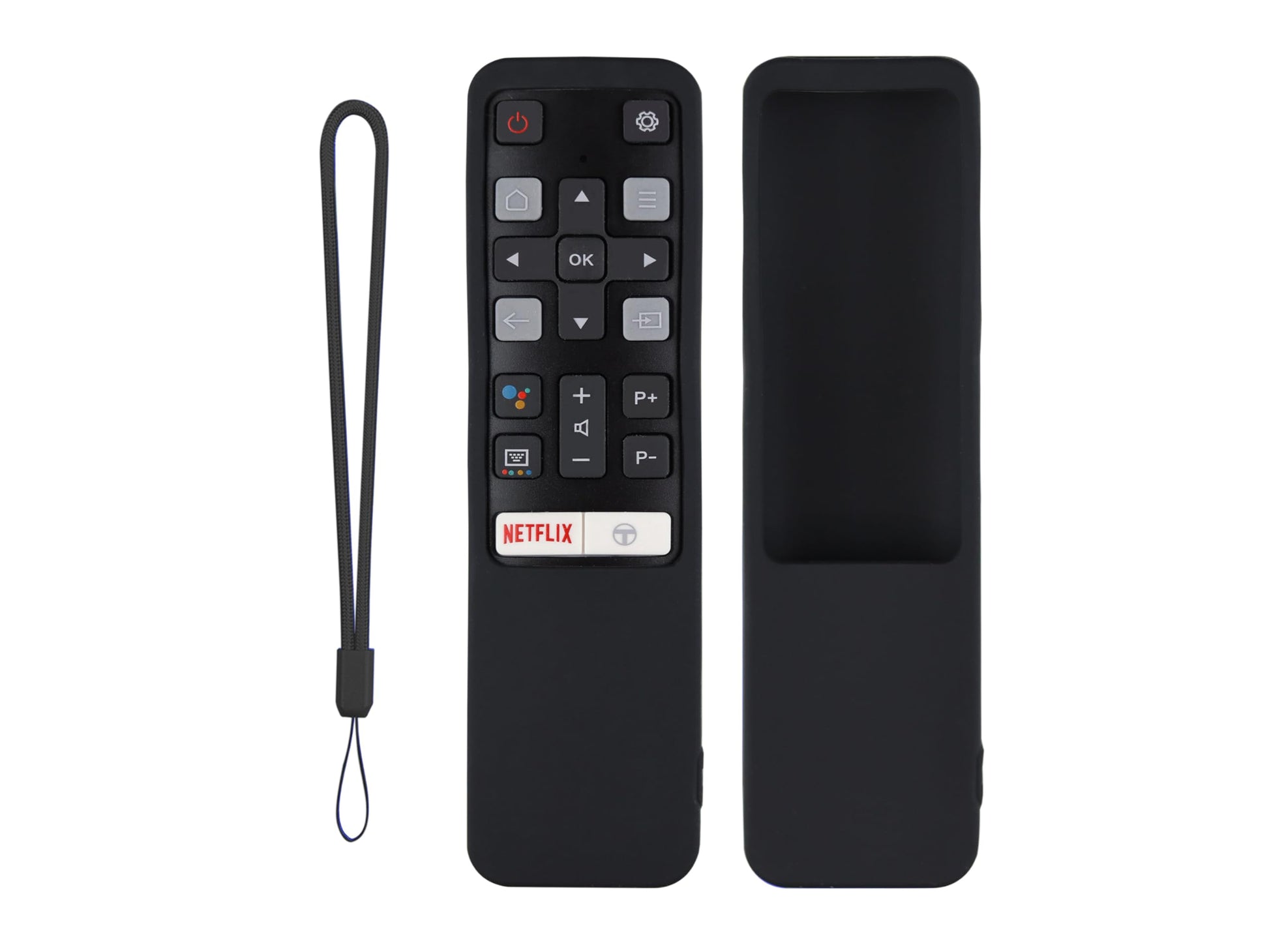 CONTROL EXPERT Funda para Control TCL RC802V Case Silicon Smart TV Protector (Negro)