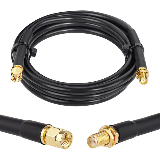 XRDS - Cable de extensión coaxial SMA macho a SMA hembra, 50 ohmios KMR240, cable coaxial SMA de baja pérdida con conectores SMA