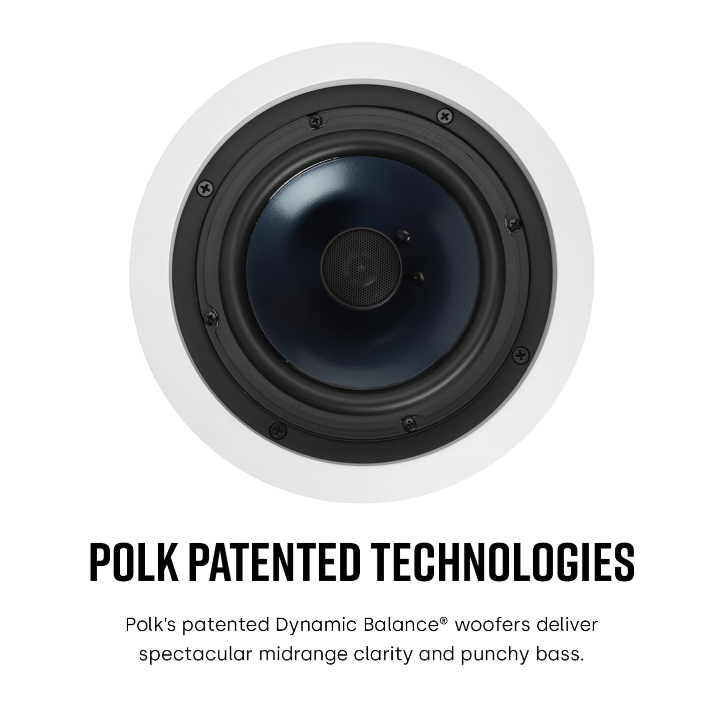 Bocinas Polk Audio Negras y Blancas In-wall/In-ceiling Unidad Set