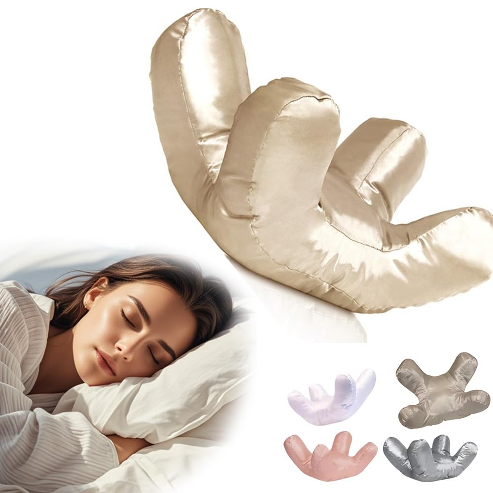 Almohada de Belleza NobiMart Lemniva Oro Antiarrugas para Dormir de Lado y Boca Arriba