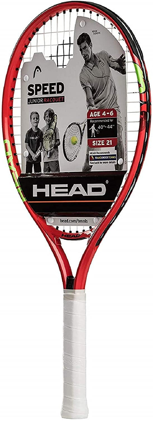HEAD Speed Kids Raqueta de Tenis – Raqueta de Equilibrio de luz para Principiantes – 21 Pulgadas, Rojo