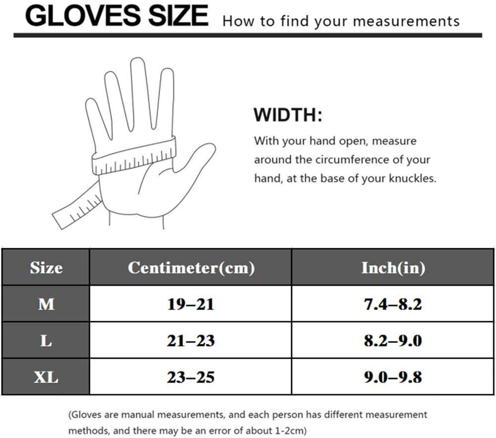 Guantes de Moto AOYOMO Negro Dedo Completo Pantalla Táctil para Hombre Mujer