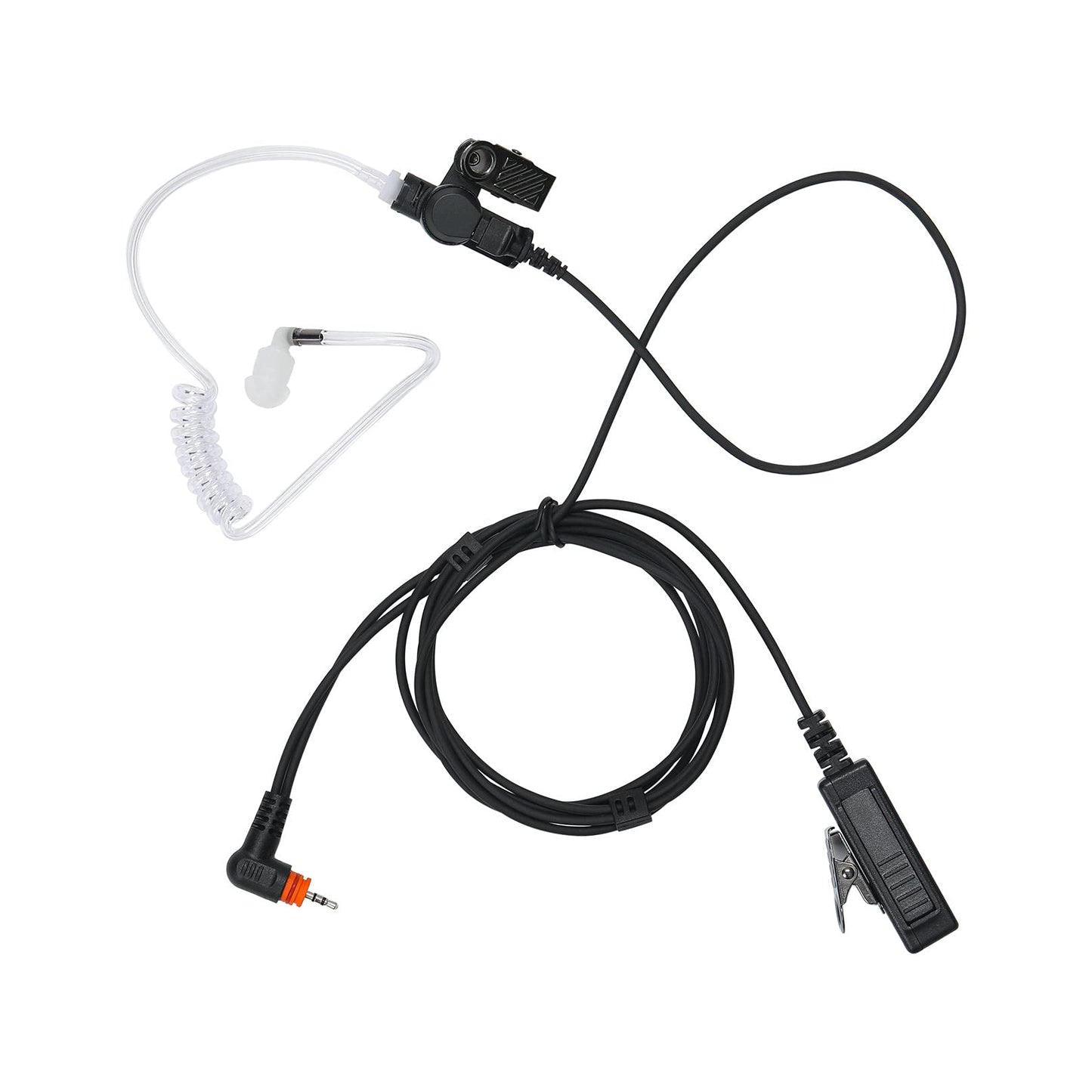 Auricular Yolipar TLK 100 Negro con Micrófono y Tubo Acústico Transparente para Motorola Radio SL300 SL3500e SL7550e SL7550 SL7580