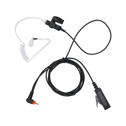 Auricular Yolipar TLK 100 Negro con Micrófono y Tubo Acústico Transparente para Motorola Radio SL300 SL3500e SL7550e SL7550 SL7580