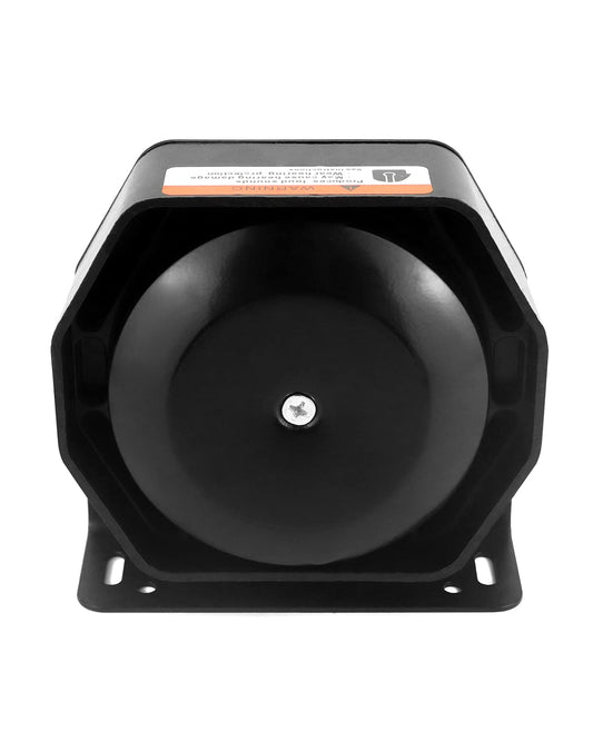 Altavoz Sirena QWORK 200W Negro Ultra Delgado para Vehículos de Emergencia