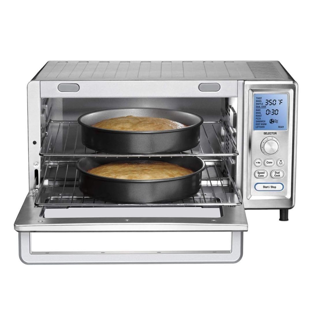 Cuisinart TOB-260N1 Horno tostador de convección de chef, 20.8 pulgadas de largo x 17.9 pulgadas de ancho x 11.4 pulgadas de alto, acero inoxidable