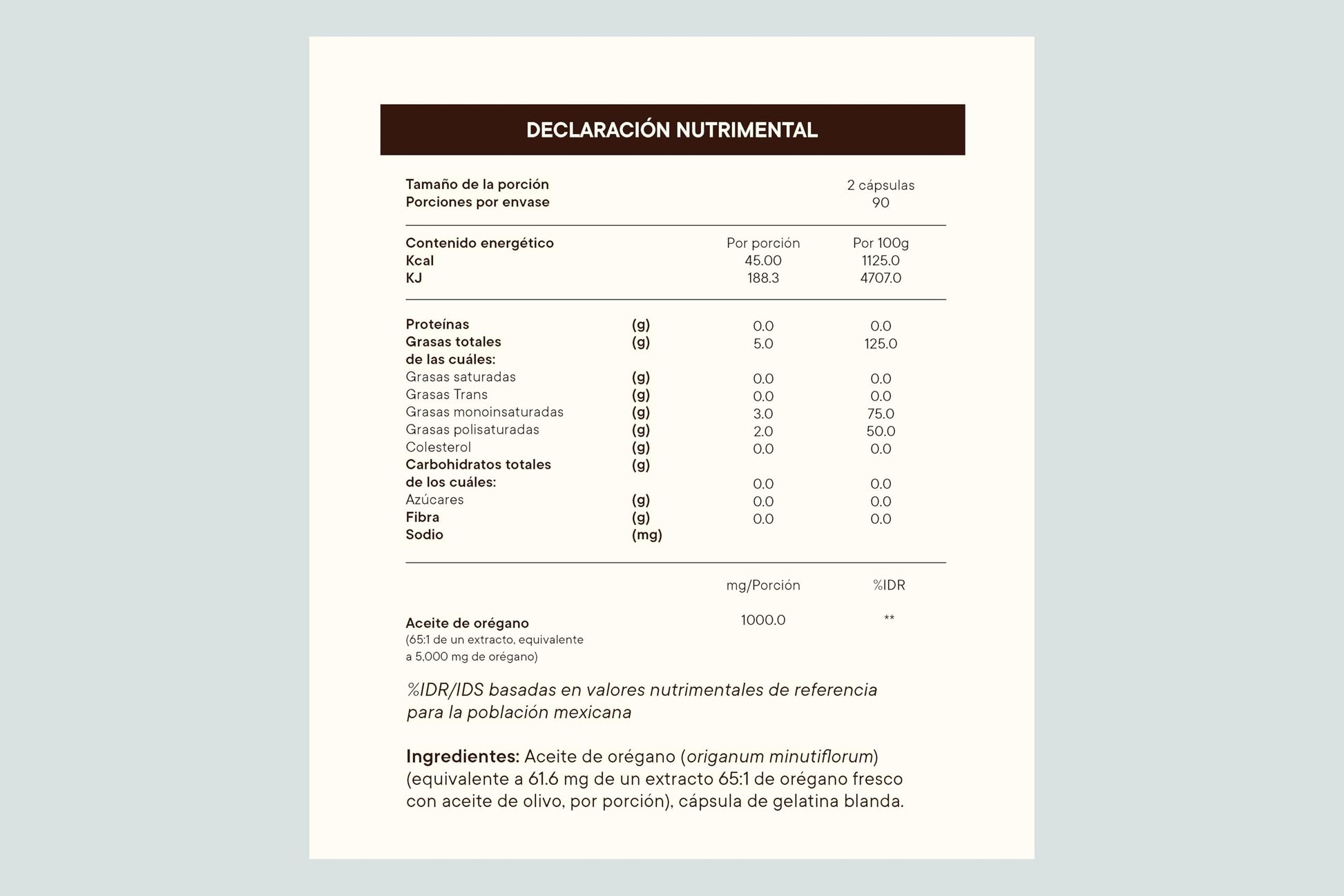 Aceite de Oregano Danoma 180 Cápsulas 5000mg