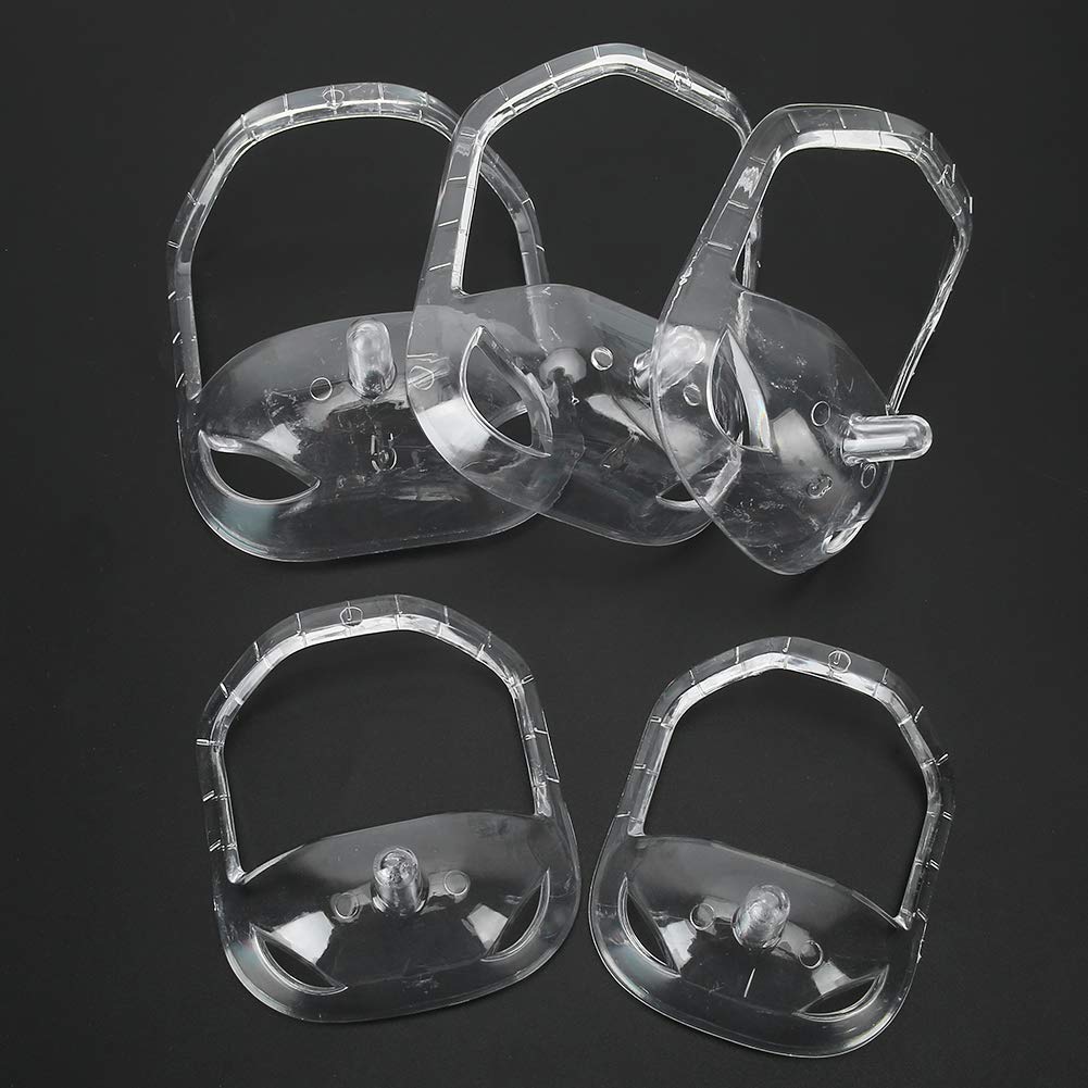 Herramienta De Peinado De Barba Para Hombres, 5 Piezas De Plantilla Moldeadora De Barba, Plantilla De Afeitado De Barba Profesional, Plantilla De Peine De Peinado Transparente Para Bigote De Chivo, Juego De 5 Tamaños (blanco)