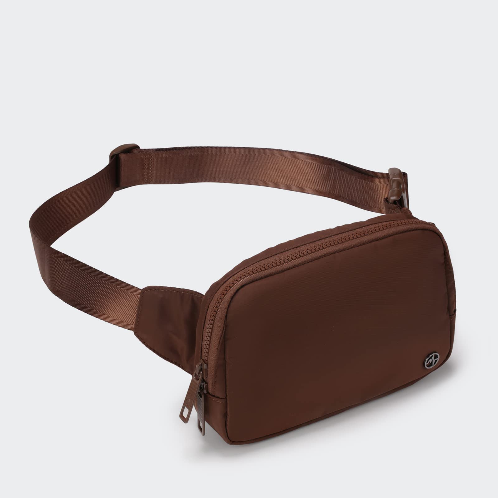 Riñonera Pander Coca Mocha Grande Impermeable con Correa Ajustable para Mujer y Hombre