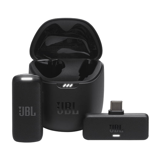 JBL Quantum Stream inalámbrico USB-C – Micrófono de transmisión inalámbrico portátil para grabaciones cristalinas, 24 Horas de Tiempo de grabación, más Carga de Velocidad, Parabrisas Incluido para