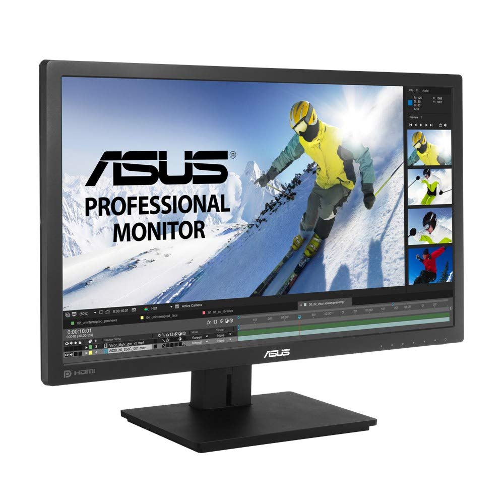 Asus PB278QV 27" Professional Monitor 75Hz WQHD (2560 X 1440) Adaptive-Sync Eye Care DisplayPort HDMI Dual-Link DVI VGA