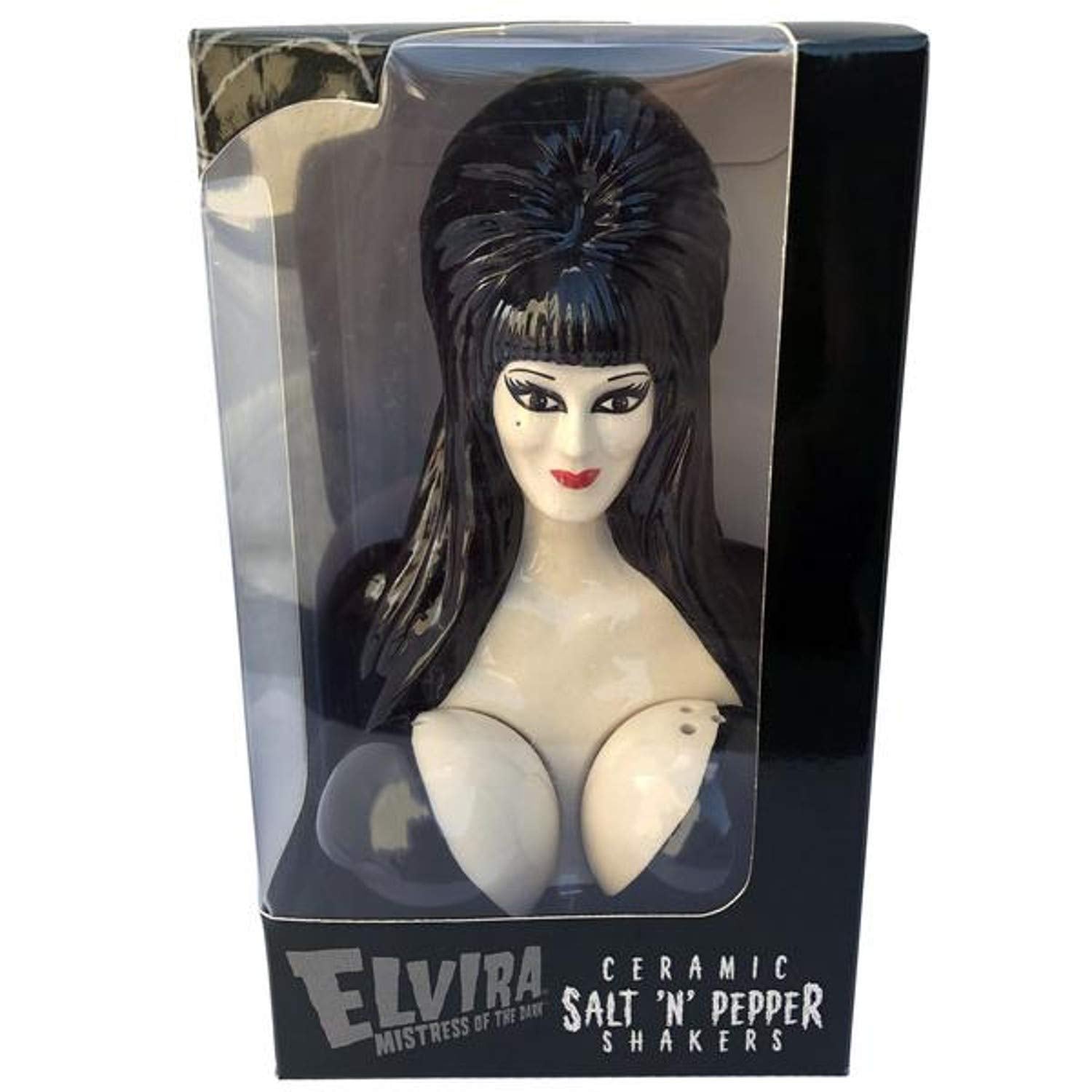 Kreepsville 666 Salero y Pimentero Oficial Elvira Mistress of the Dark Cerámico