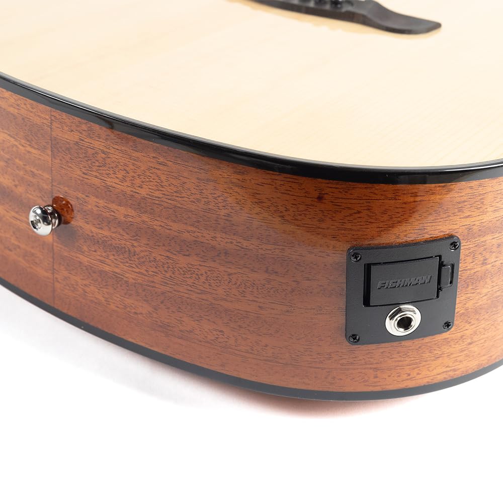 Aureal Guitarra Electroacústica AS-5DC NT Abeto Sólido Y Caoba Fishman