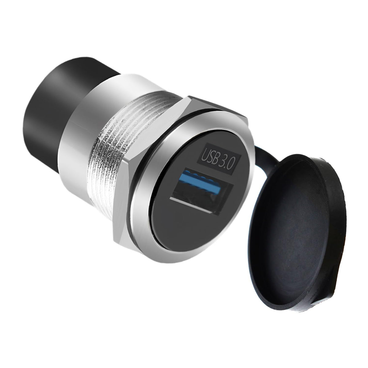 Adaptador USB 3.0 YiKaiEn Negro Impermeable y a Prueba de Polvo