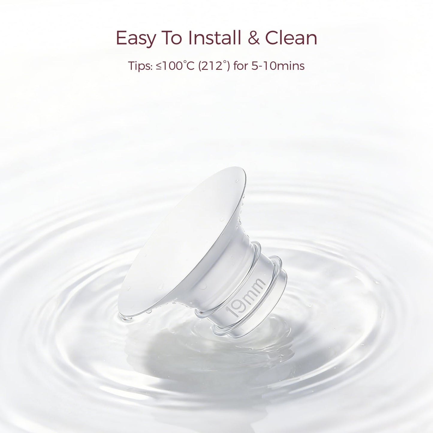 Momcozy Extractor de Leche Electrico Ultrafino | Air 1 - Inserto de 19 mm, 4 Unidades