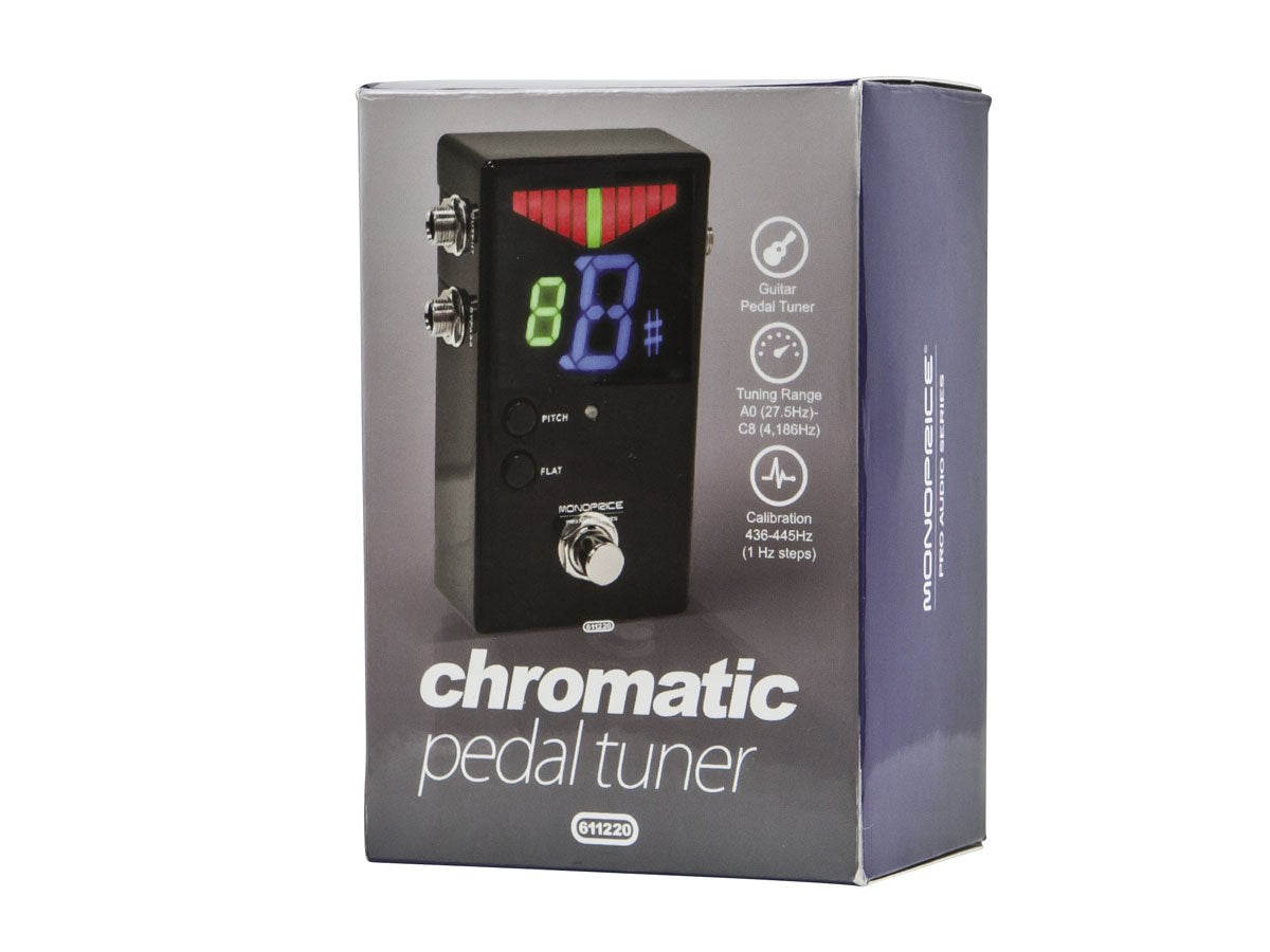 Stage Right by Monoprice True-Bypass Chromatic Pedal Tuner