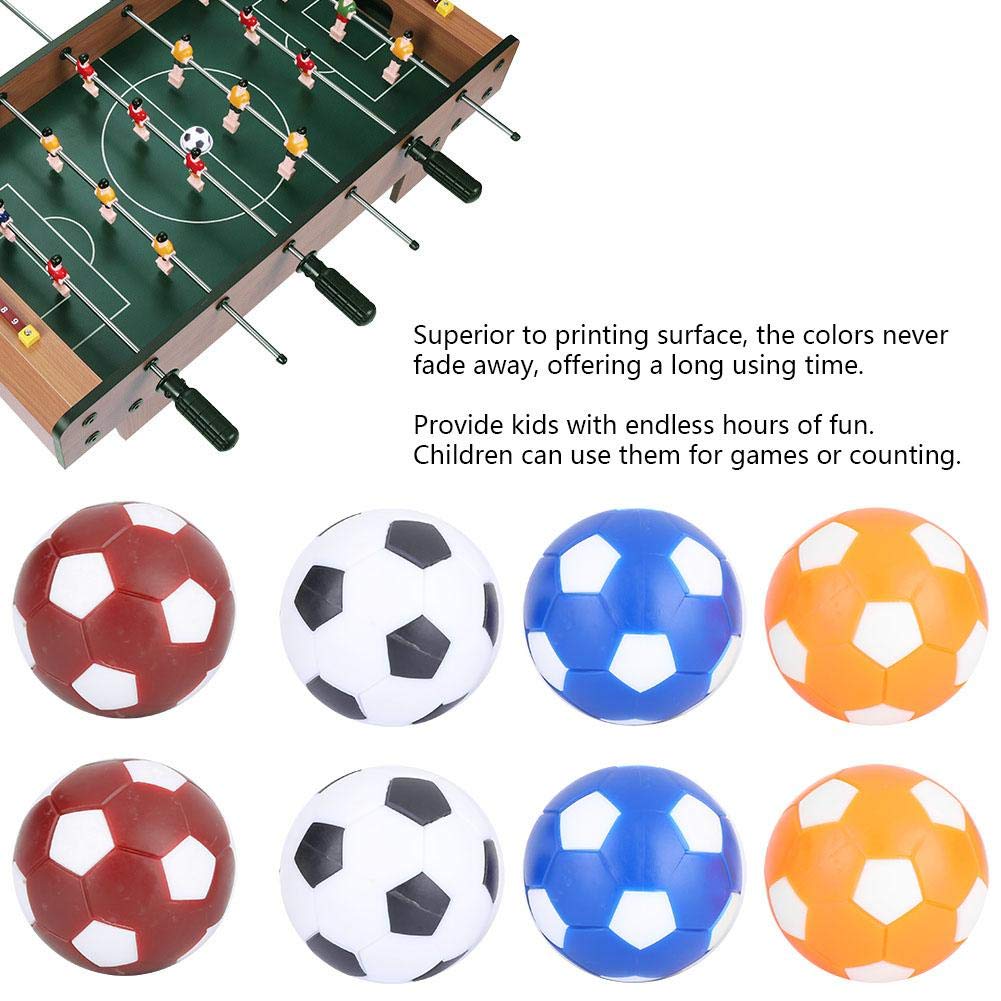 Mini Balones de Fútbol Futbolín Varios Colores Repuesto 8 Unidades