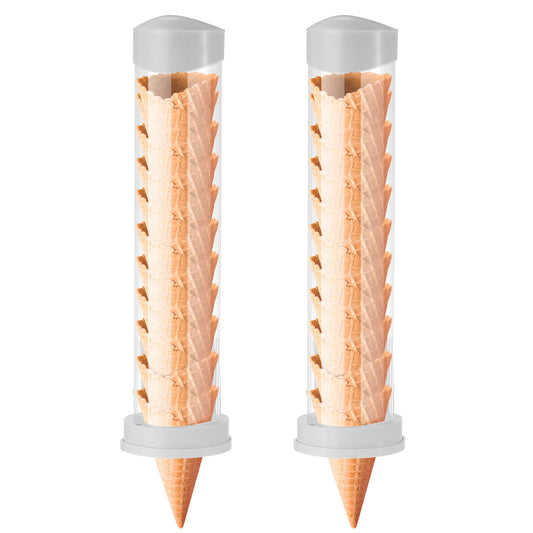 Dispensador de Conos de Helado Tioncy 16 Pulgadas x 3 Pulgadas de Diámetro con Soporte para Montes en Pared