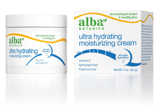 Crema Hidratante Alba Botanica Jasmine y Vitamina Hawaiian para Todo Tipo de Piel 3 oz