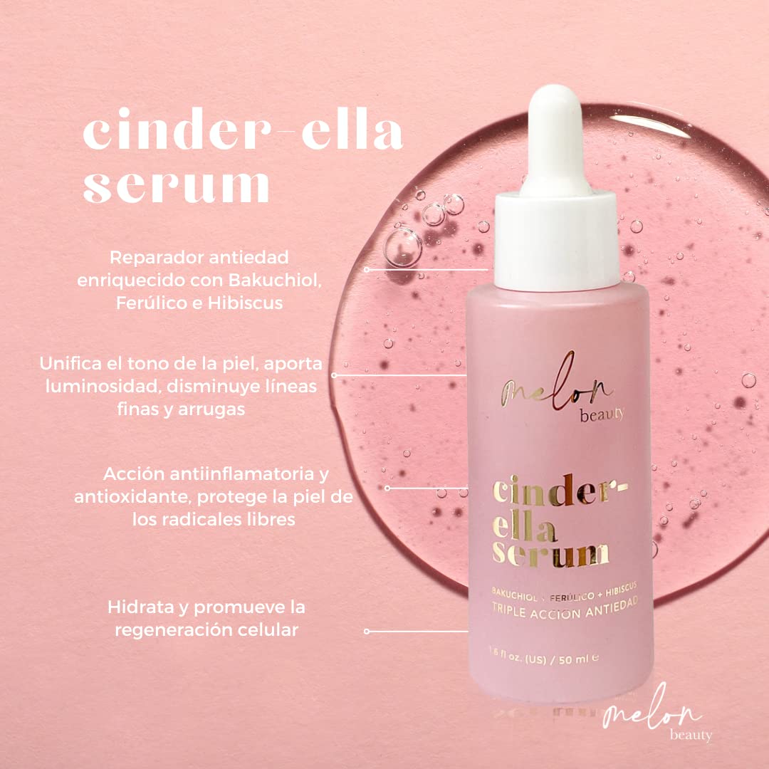 LED Guasha Melon Beauty - Dispositivo antiedad facial con luz led, calor y vibración. Da un efecto lifting, disminuye líneas, arrugas y tonifica tu rostro. Incluye Serum de Bakuichol el nuevo retinol vegano. Color ROSA