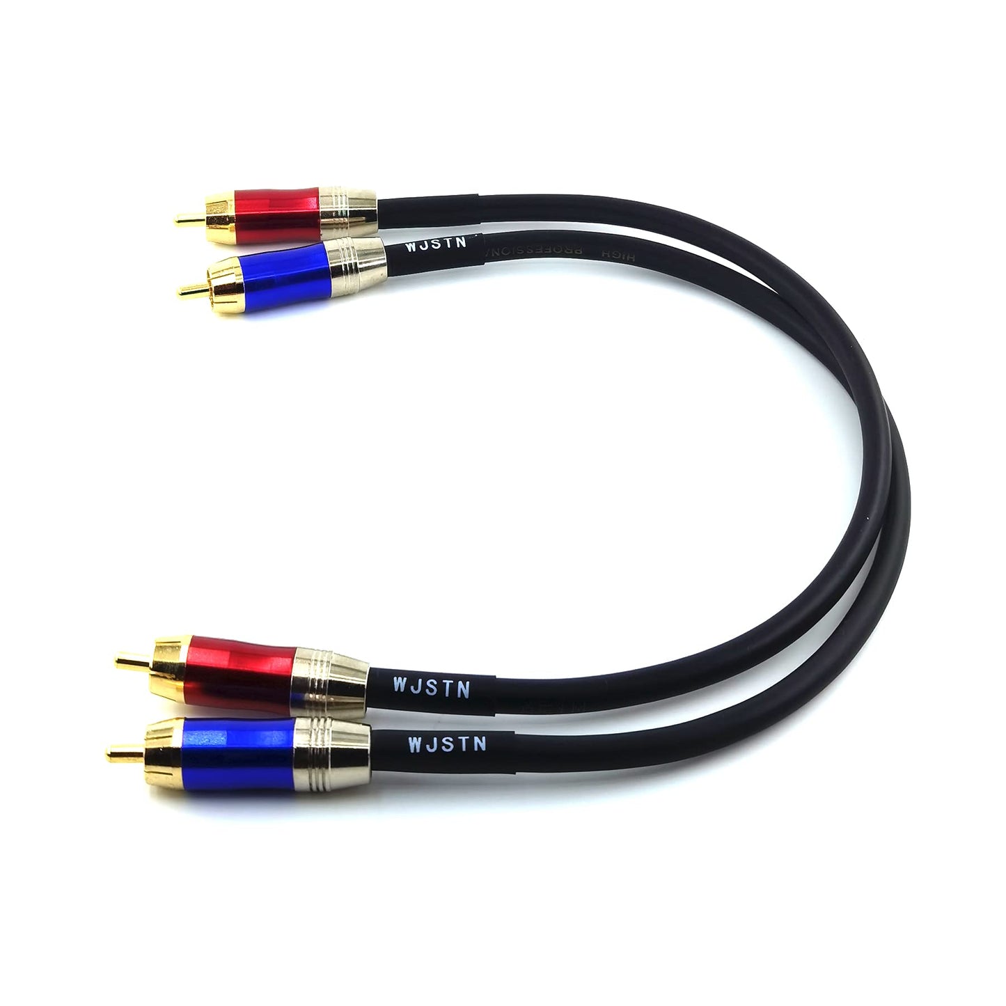 WJSTN Cable de audio RCA a RCA, macho a macho, estéreo, 1 metro, paquete de 2