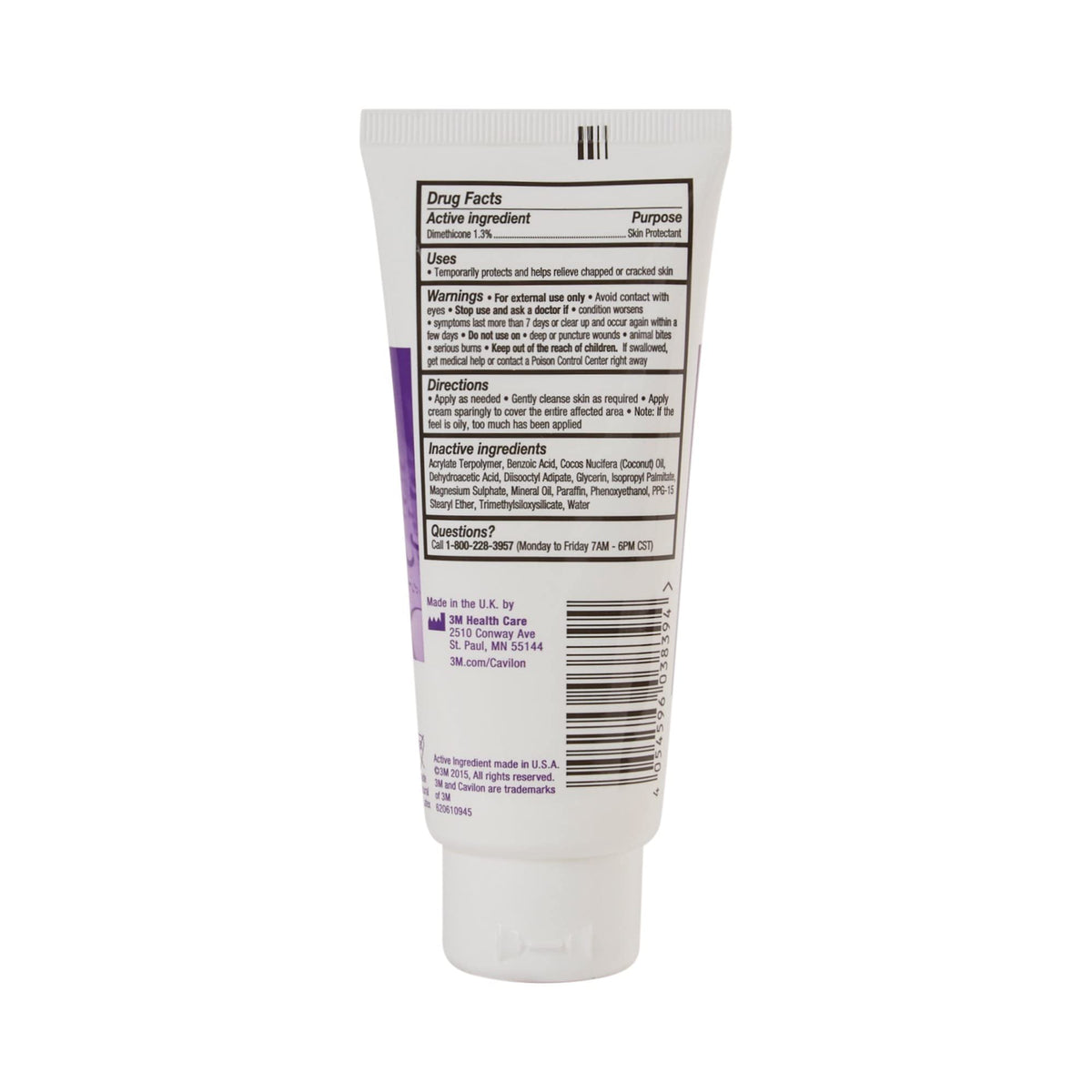 3M Cavilon Durable Barrier Cream 3355, 3.25 Ounce 3.25