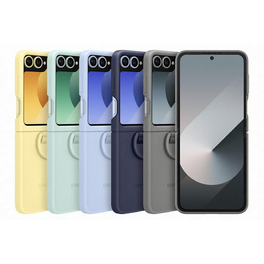 SAMSUNG Galaxy Flip6 Silicone Case with Ring Color: Menta