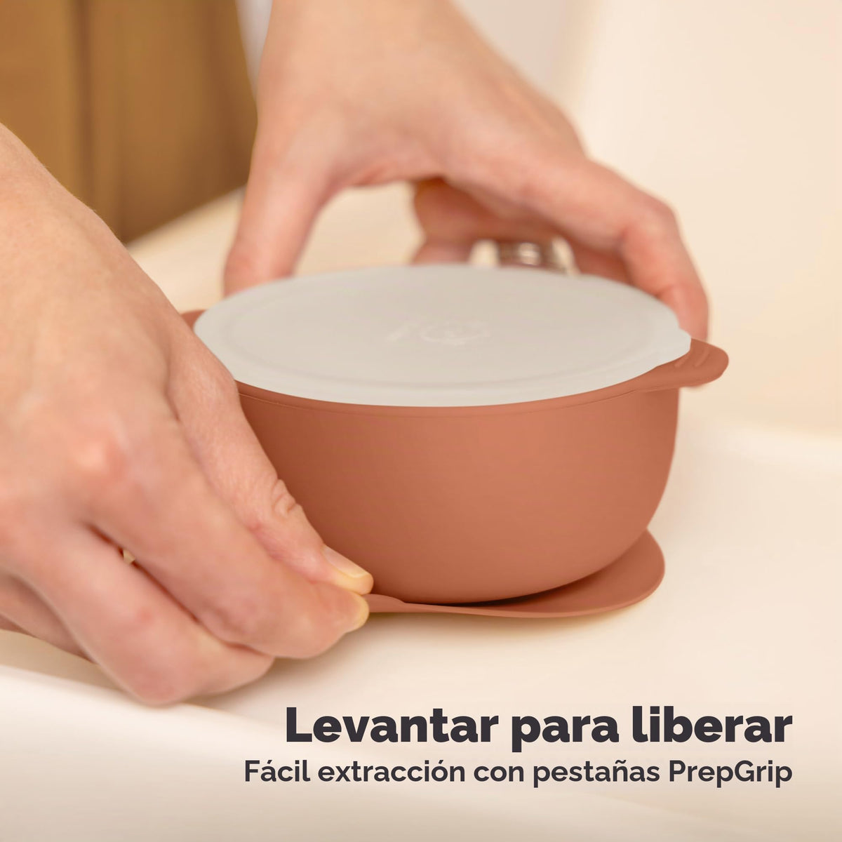 KeaBabies Pack de 2 ventosas de silicona Prep (terracota)