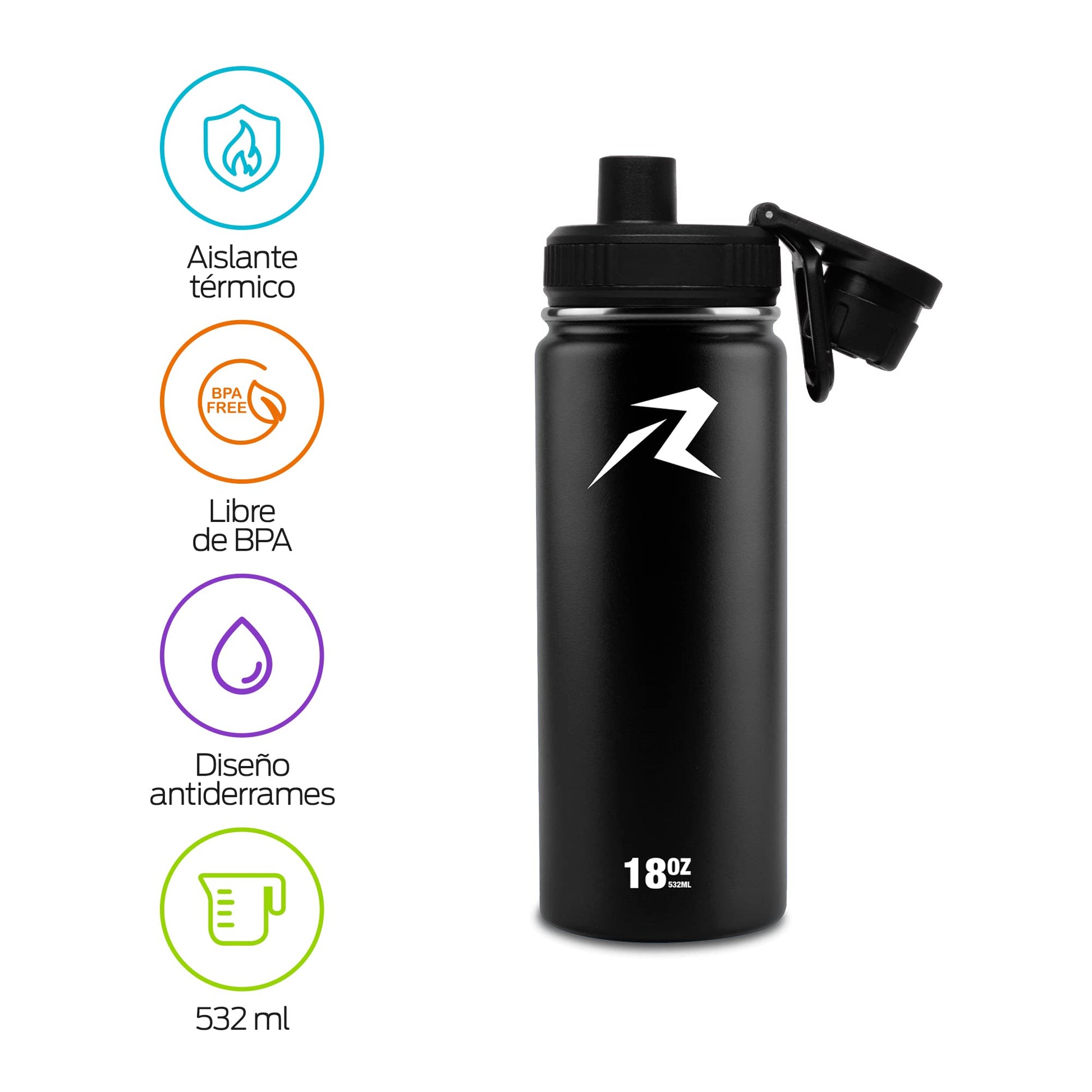 Termo de Acero Inoxidable Redlemon Blanco Doble Aislamiento Ecológico y Resistente