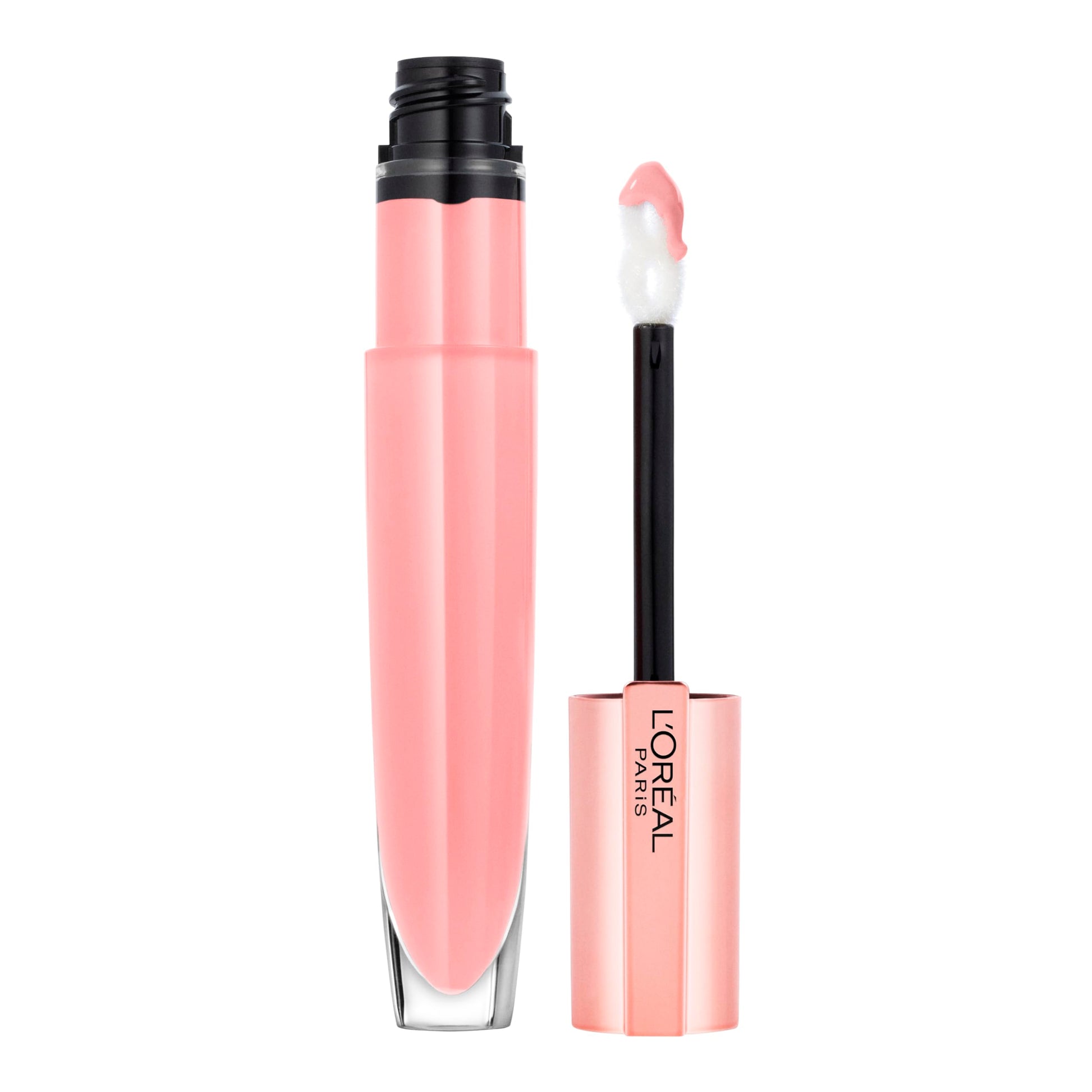 L'Oreal Paris Glow Paradise Hydrating Lip Balm-in-Gloss with Pomegranate Extract and Hyaluronic Acid, ultra-gentle, non-sticky formula, Porcelain Petal, 0.23 fl oz