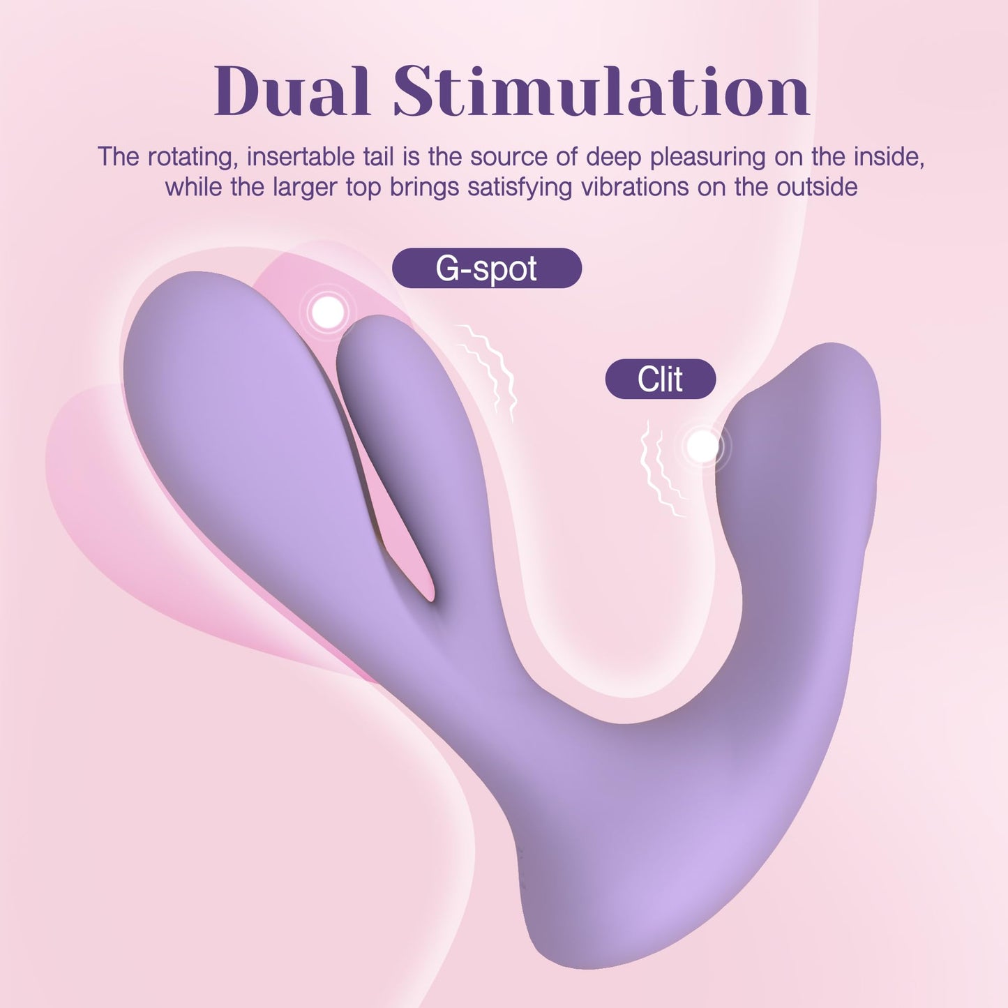 Vibrador Giratorio Tracy's Dog Rosa con Control Remoto y Estimulación Dual para Mujer